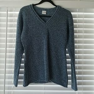 Heathered blue sweater